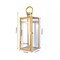 GOLD 17" tall Metal Lantern Candle Holder Party Wedding Events